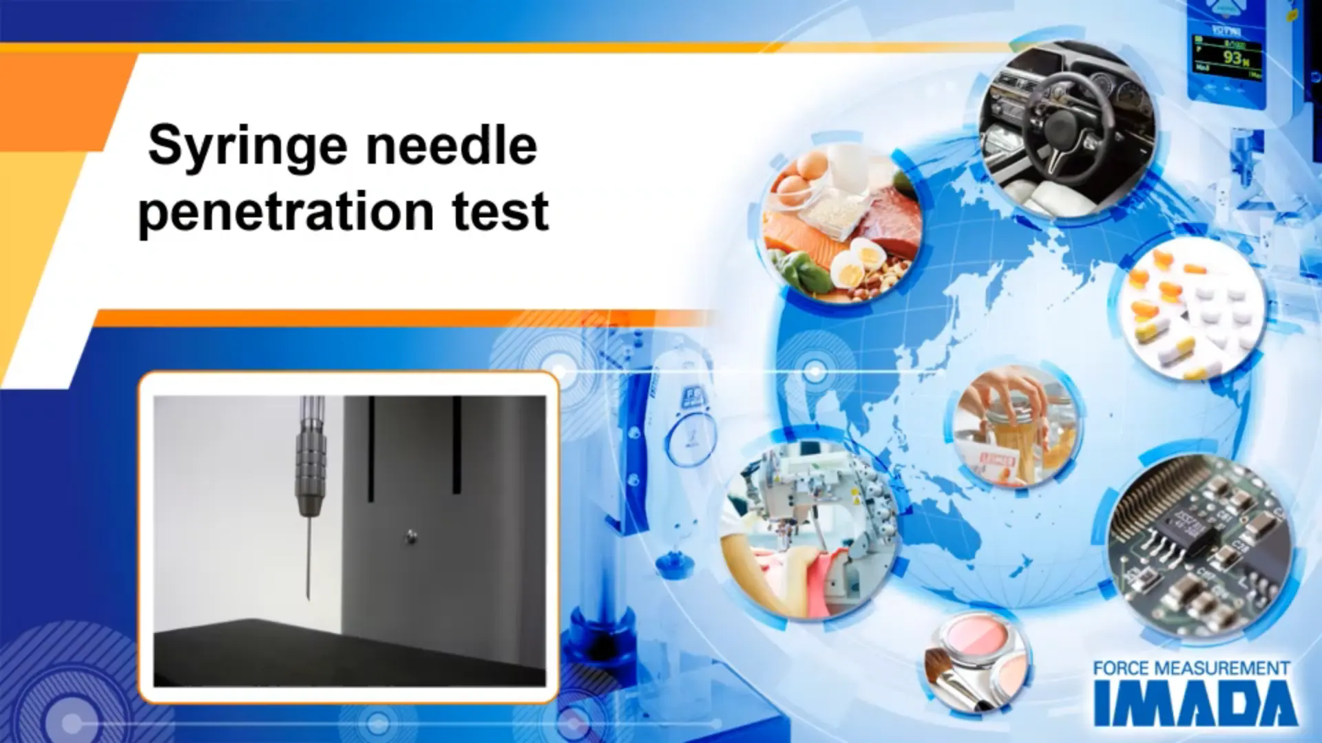 Syringe needle penetration test